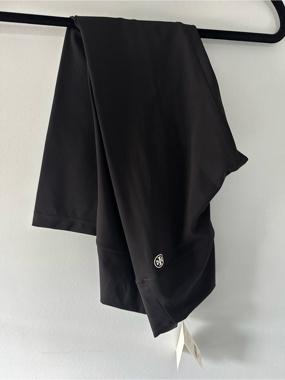 Tory Sport Black Compression Cropped Leggings